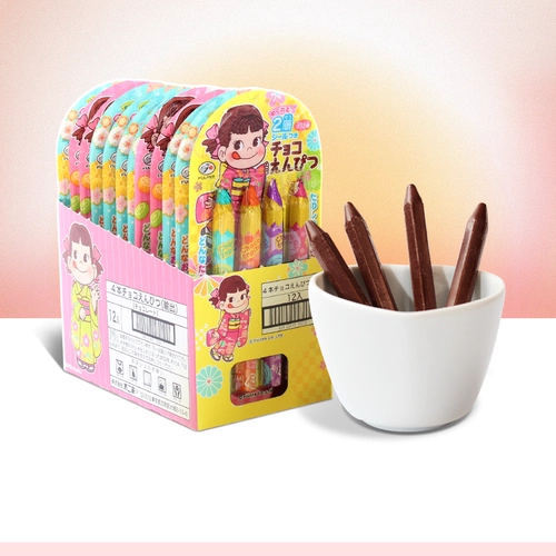 不二家 Акриловый японский оригинальный импортный детский карандаш, 4 шт, 12 штук