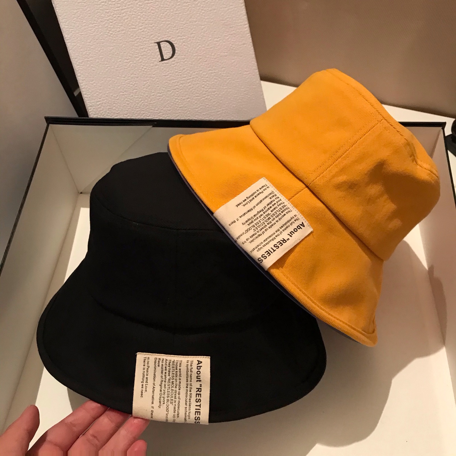 France Paris black fisherman hat women's spring and summer department of literature and art sunscreen hat visor hat women's solid color sun hat tide