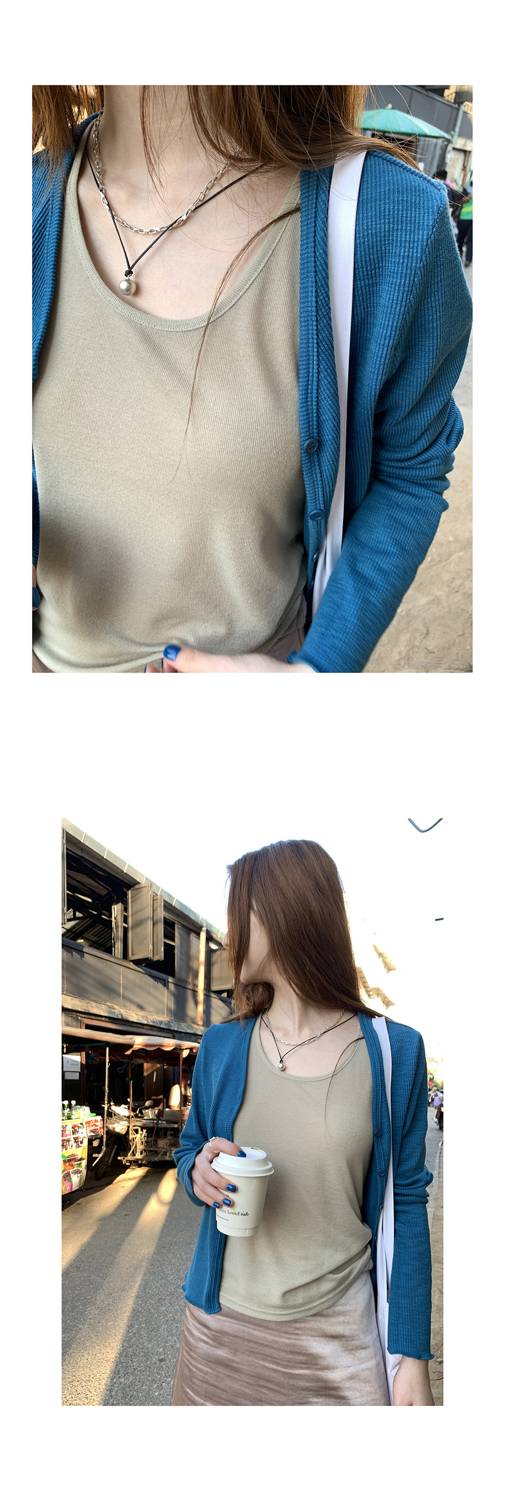 HelloooEat вязаная кофта с V-образным вырезом и длинными рукавами, весенняя коллекция 2025, корейский стиль, деловая модель с вертикальными полосами