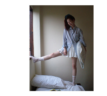 HelloooEat хлопковая легкая светло-голубая полосатая рубашка корейского стиля свободного кроя повседневная однобортная с длинными рукавами женская