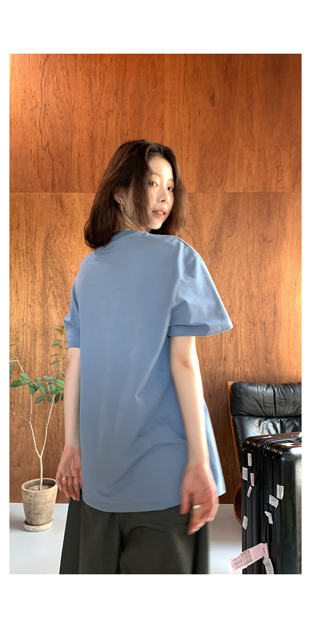 Hellooo Eat футболка с граффити принтом короткий рукав летняя круглый вырез свободная синяя хлопковая женская