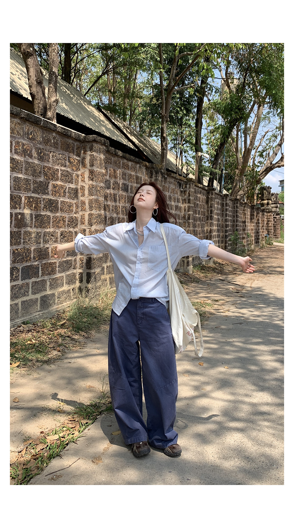 HelloooEat корейские 100% хлопковые повседневные широкие брюки свободного кроя в американском ретро стиле с эффектом стирки