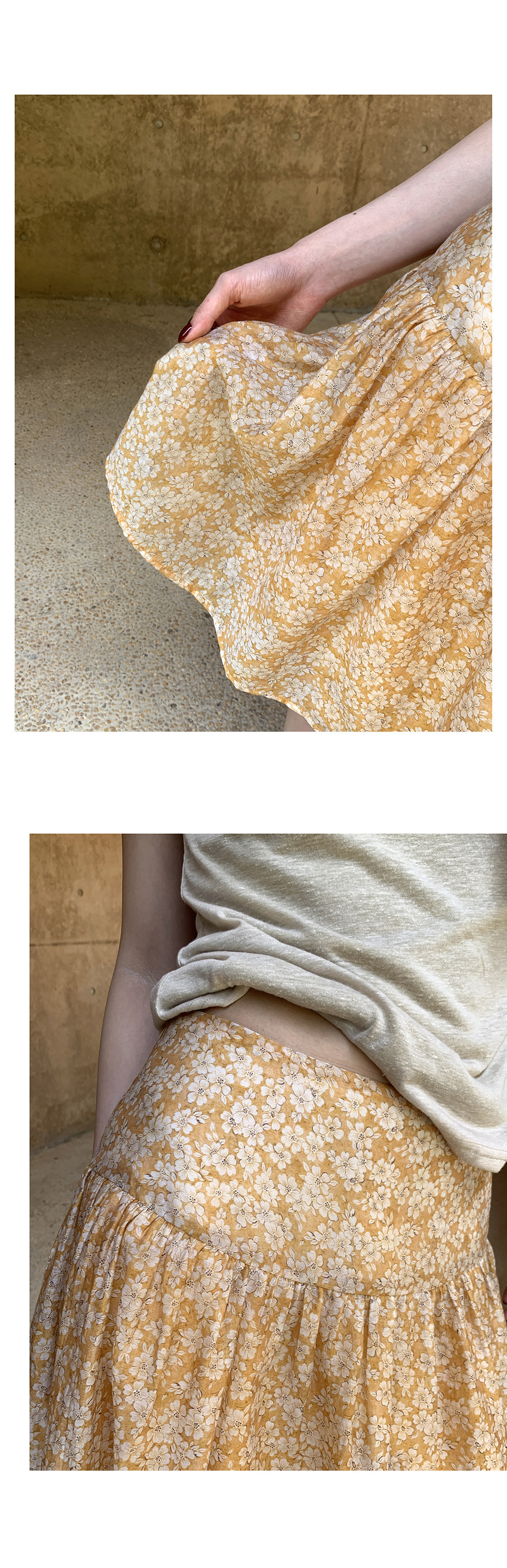 Hellooo Eat дышащая короткая юбка из тенсела с желтым цветочным принтом летняя полусолнце