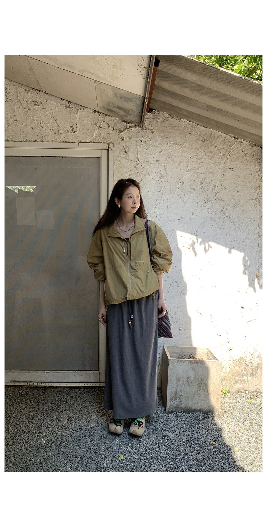 HelloooEat повседневная универсальная куртка-ветровка с воротником-стойкой, тонкая весенняя спортивная рабочая куртка