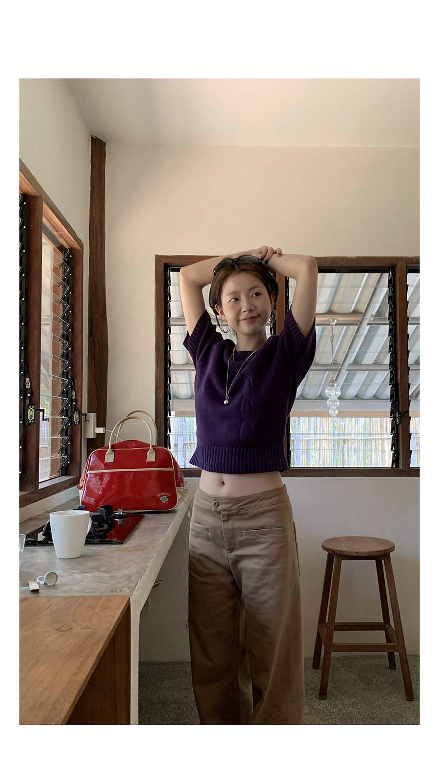 Hellooo Eat женские прямые брюки кофейного цвета с эффектом стирки, эластичные повседневные длинные брюки