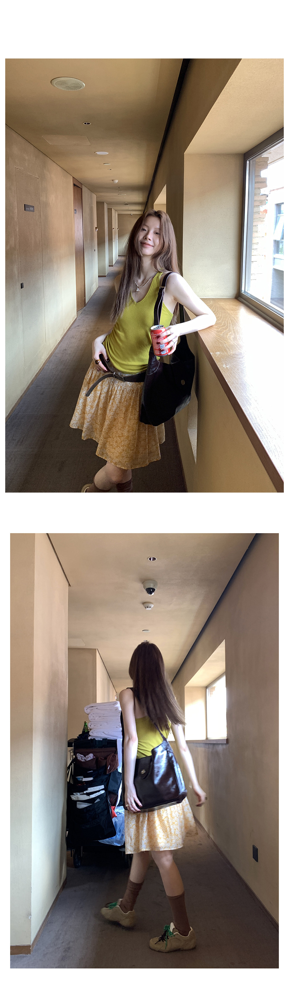 Hellooo Eat дышащая короткая юбка из тенсела с желтым цветочным принтом летняя полусолнце