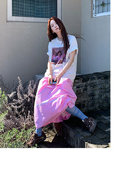 HelloooEat корейская футболка с принтом короткий рукав весенне-летняя круглый вырез повседневная универсальная