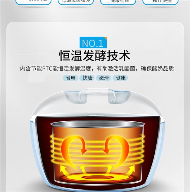 Máy làm sữa chua thông minh nhà nhỏ tự động đa chức năng mini ký túc xá tự chế natto nhồi cơm rượu lên men - Sản xuất sữa chua máy làm sữa chua và jg 3516