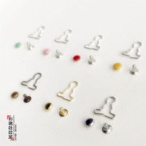 6 points BJD blythe small cloth Xinyi doll azone color metal bib with mushroom nail gourd buckle