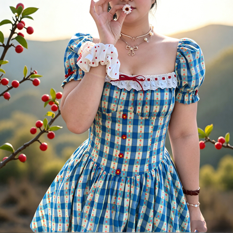 150kg Extra Large Size Age-Reducing Blue Dress for Girls, Plus-Size, Very Pretty Dress, Slimming Plaid Long Dress 260 150kg Extra Large Size Age-Reducing Blue Dress for Girls, Plus-Size, Very Pretty Dress, Slimming Plaid Long Dress 260