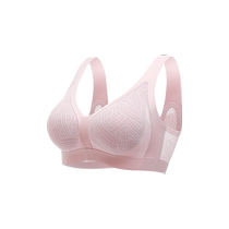 Tingmei Thin Soft Support Non-sensory Underwear Womens Seamless Push-up Anti-run Breathable Wireless Bra