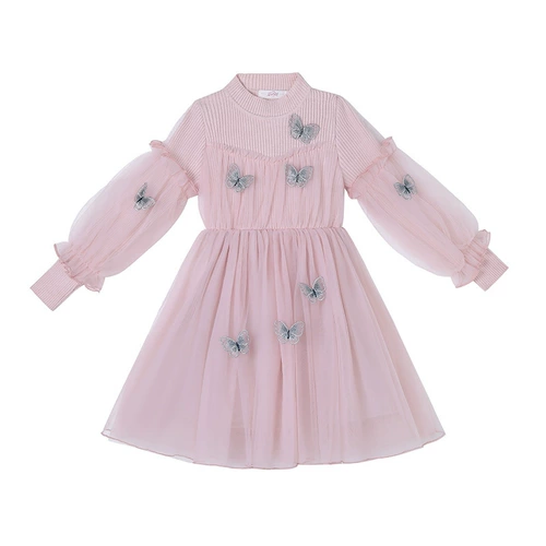 Флисовое платье, осенняя детская юбка, зимний демисезонный наряд маленькой принцессы, коллекция 2023, в западном стиле