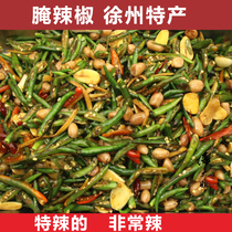 Pickled chili fresh farmhouse handmade green pepper Xuzhou specialty food mustard pickles spicy Shandong appetizer
