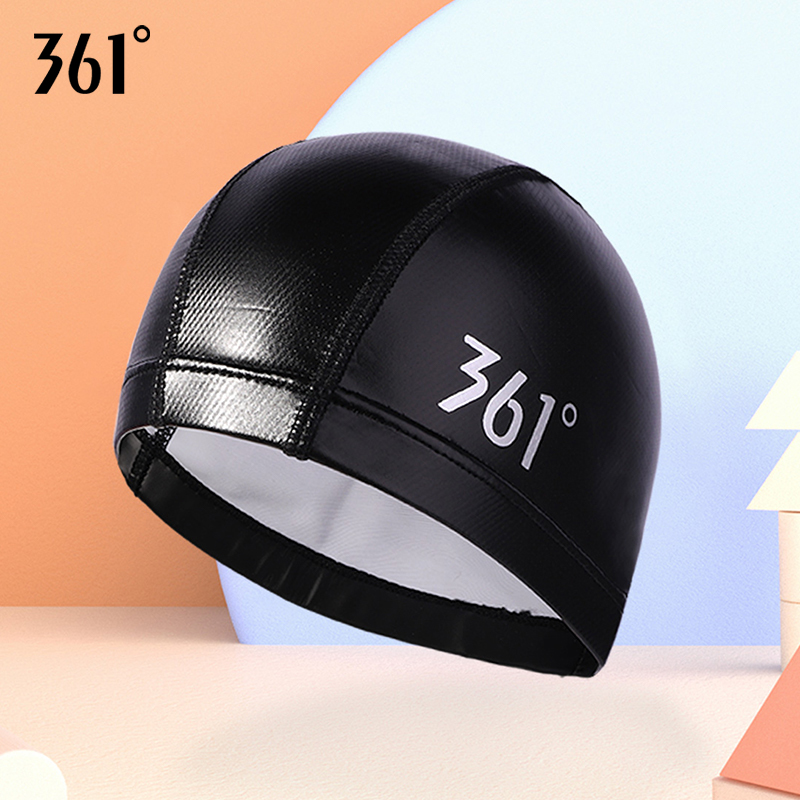 361 swimming cap men's fashion adult female long hair swimming cap 2021 new PU swimming fabric cap comfort without stranglehead