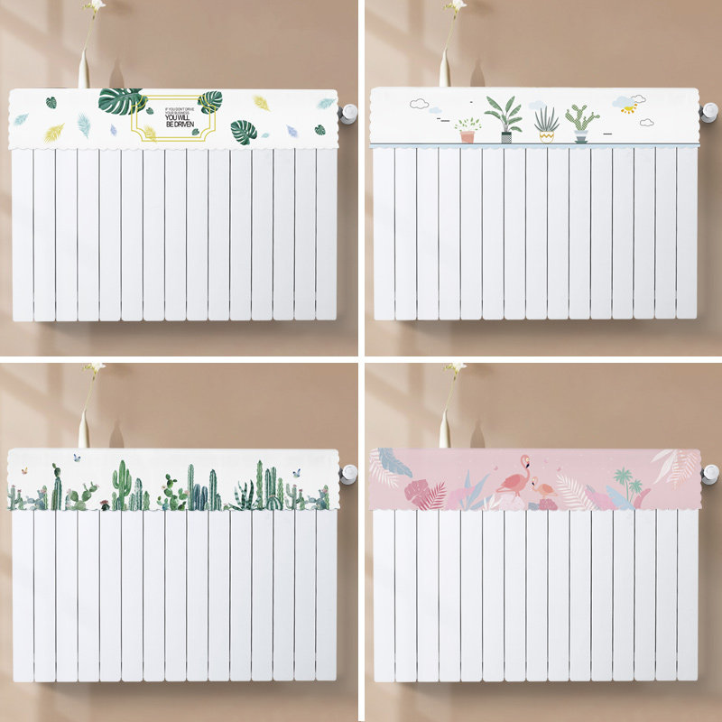 Radiator cover home shielding dust cover Nordic light luxury anti-smoke black old radiator beautification decorative cover heating cover