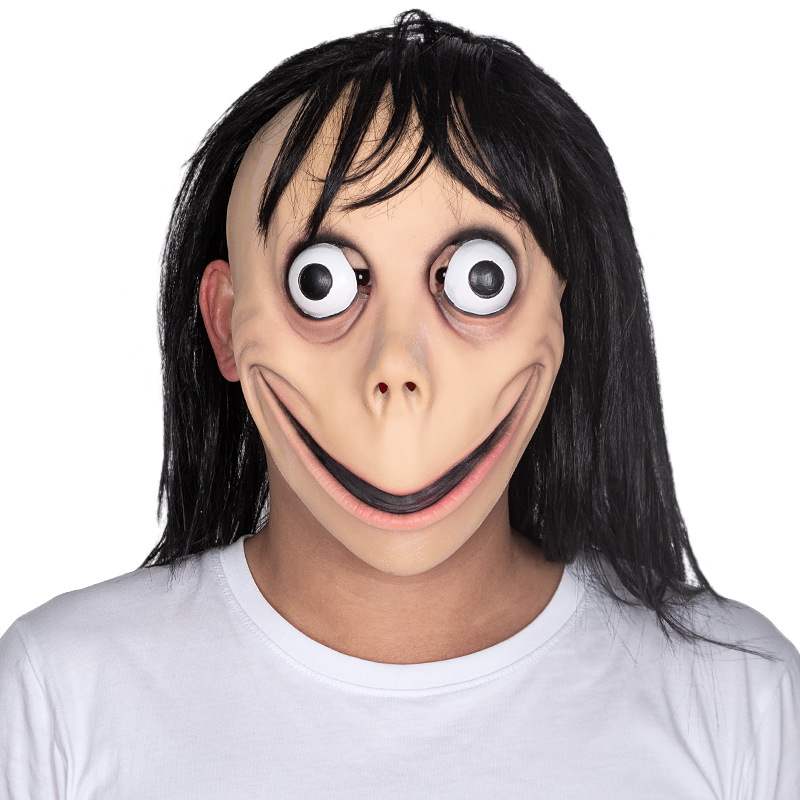 New Halloween Horror long hair Momo mask dance performance performaance