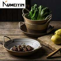 -Li Ziqis same style tableware hand made rough pottery Jap