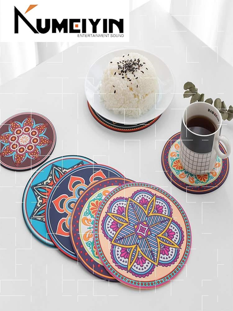 table heat insulation household dish mats pot coasters silic