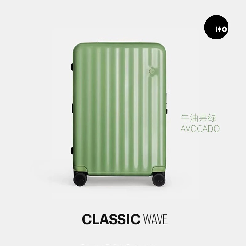 「Zipper」 Ito Classic Wave Lightweight Spinner Suitcase Women's Checked Luggage Suitcase 「Zipper」 Ito Classic Wave Lightweight Spinner Suitcase Women's Checked Luggage Suitcase