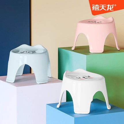 Jubilee dragon plastic stool cartoon small bench for home change of shoes stool adult children thickened non-slip stool D-2118