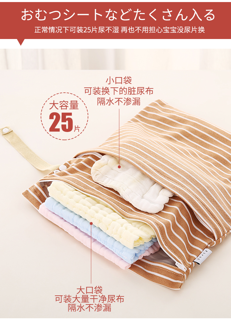 Thương mại điện tử xuyên biên giới cung cấp túi tã bằng vải túi tã Thiết kế lưu trữ túi xác ướp 30 * 36cm Xe đẩy em bé có thể được treo túi đựng đồ mang theo