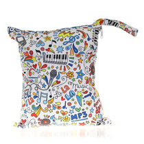 Aliexpress source diaper bag 30*36cm double zipper digital printing stroller hanging bag change bag