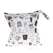 28*30cm Cross-border e-commerce digital printing diaper bag single zipper hanging bag stroller waterproof urine barrier