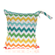 30*36cm E-commerce source waterproof diaper bag double zipper wet and dry separation cart hanging bag Baby diaper bag