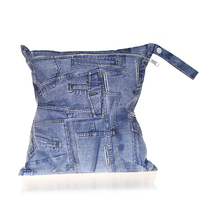 28*30cm Color printed flower single zipper diaper bag Waterproof wet and dry separation baby stroller hanging bag Amazon