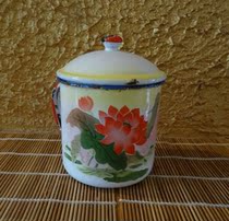 Cultural Revolution enamel cylinder cups wedding and fabled old enamel cup era memory nostalgia collection props physical photos