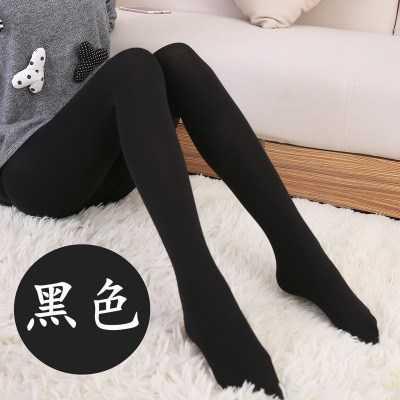 . Stockings phụ nữ mùa xuân và mùa thu vừa dày pantyhose mùa thu và mùa đông mô hình xà cạp dày đen vớ jumpsuit với chân dài.