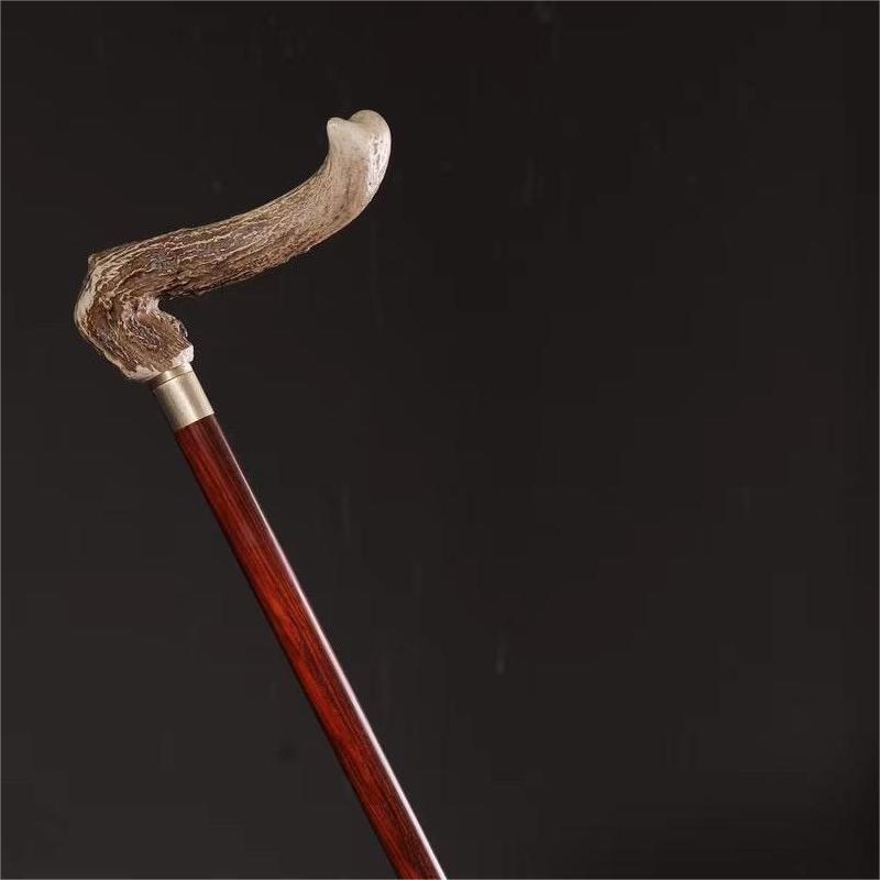Small Leaf Purple Sandalwood Antlers cane custom cane-Taobao