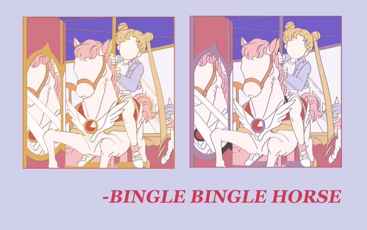 [Spot] Корейский матрос Sailor Moon Водяной Bingyue Маленький кролик Moon Bunny металлический знак