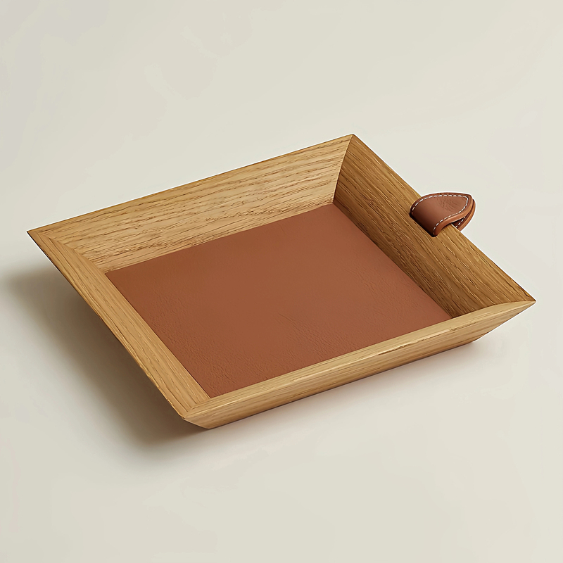 Aromatherapy Tray, Wooden Deep Tray, Storage Tray, Entryway Key Tray, High-End Housewarming Gift, Light Luxury Decoration