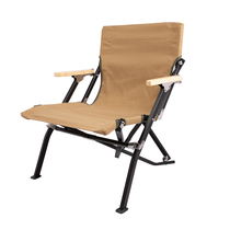 TNR Outdoor Camping Aluminum Sea Dog Chair Self-driving Folding Chair Portable Fishing Casino Campaign Chair High Back Lounge