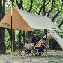 Norway customers camping flexible cotton sky curtain multiple sun protection and rain shade cooling cars driving themselves