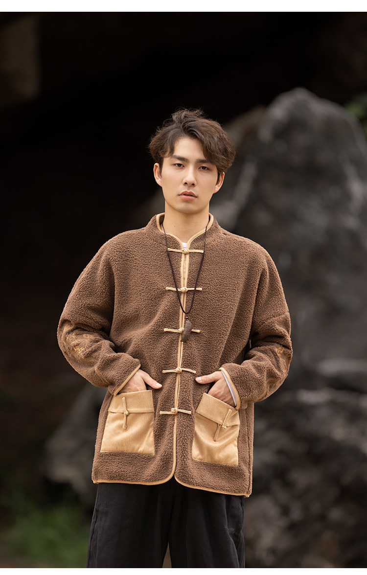 12% OFF] New Chinese Retro Style | Cozy Lambswool Oversized Jacket