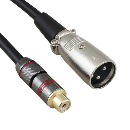 Bay Bridge KQ7757 Cannon Revolution Lotus Mother Extension Line Microphone Male to Mother Sound Frequency Line RCA Mother-to-Canon