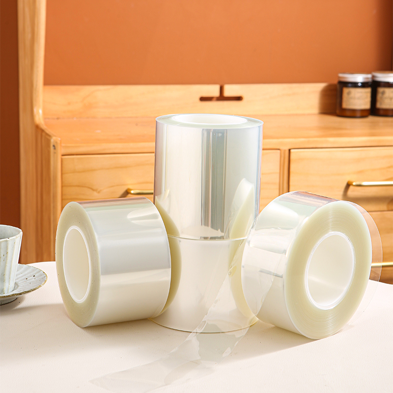 Food-grade thickened popping cake rim birthday mousse cake rim transparent hard rim decoration to send hemp rope