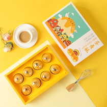Mid-autumn egg yolk crisp packaging box 6 capsules 8 handmade liquid salted egg yolk pastry gift box tote bag gift custom LOGO