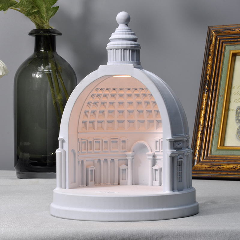 Vanity Hall Mix Clay Construction Cement Table Light Creative Gift Decorations Small Night Light Pendulum Atmosphere Light Designer