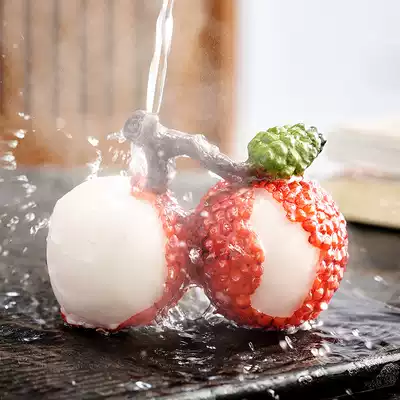 Douyin with tea pet ornaments discolored lychee ornaments can raise creative personality tea play tea set tea ceremony accessories