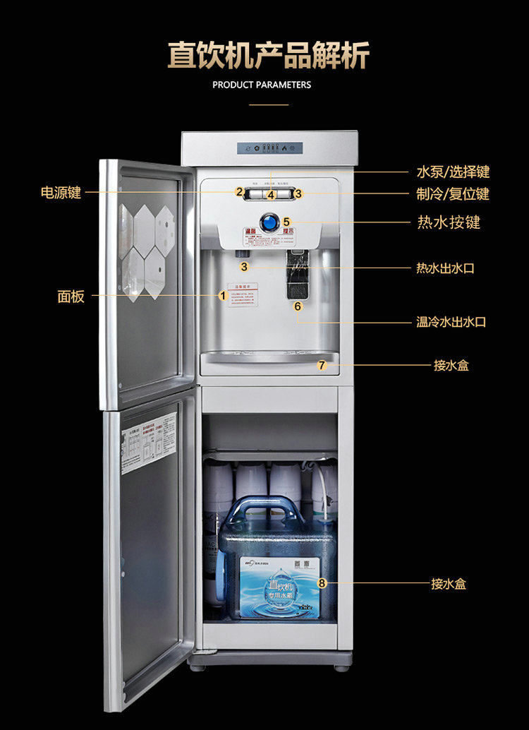 Máy uống nước nóng ngay lập tức Langmu Máy uống nước nóng ZY-2080AM dọc và máy nước nóng lạnh tốc độ nóng - Nước quả máy lọc nước mitsubishi cleansui