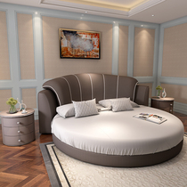  Couple round bed Simple modern round bed Double bed Wedding bed Princess bed Childrens bed Hotel hotel theme round bed