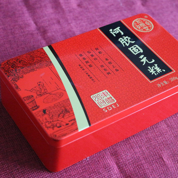 知胶堂 阿胶固元糕 铁盒装 260g*3件 双重优惠折后￥79包邮（拍3件）