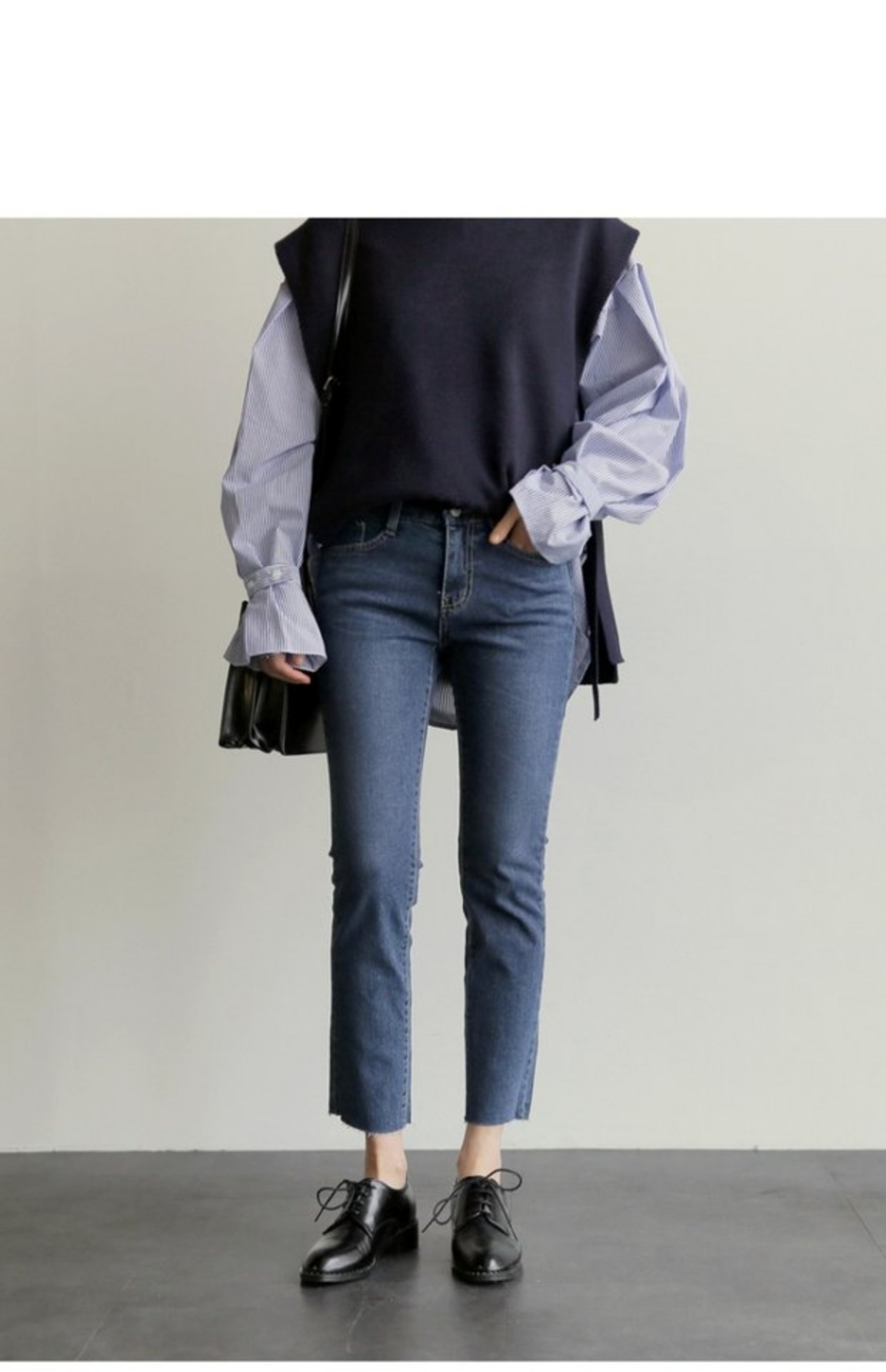 Áo len ren-up Han Fan mùa xuân mới hoang dã vòng cổ đại học gió áo hoodie lỏng áo len nữ áo khoác gile nữ