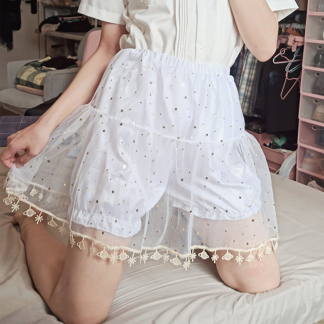 Happy Planet Jk Anti-Walking Light Inner Lap Pants Woman Thin Lace Safety Pants Women Jk Skirt Brace Light Cage Pants Shorts Women Thin