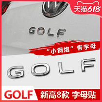 Private Volkswagen Golf Alphabet Sticker 7 High 8 Car Label GOLF Trunk R Label retrofit GTI Black warrior decoration