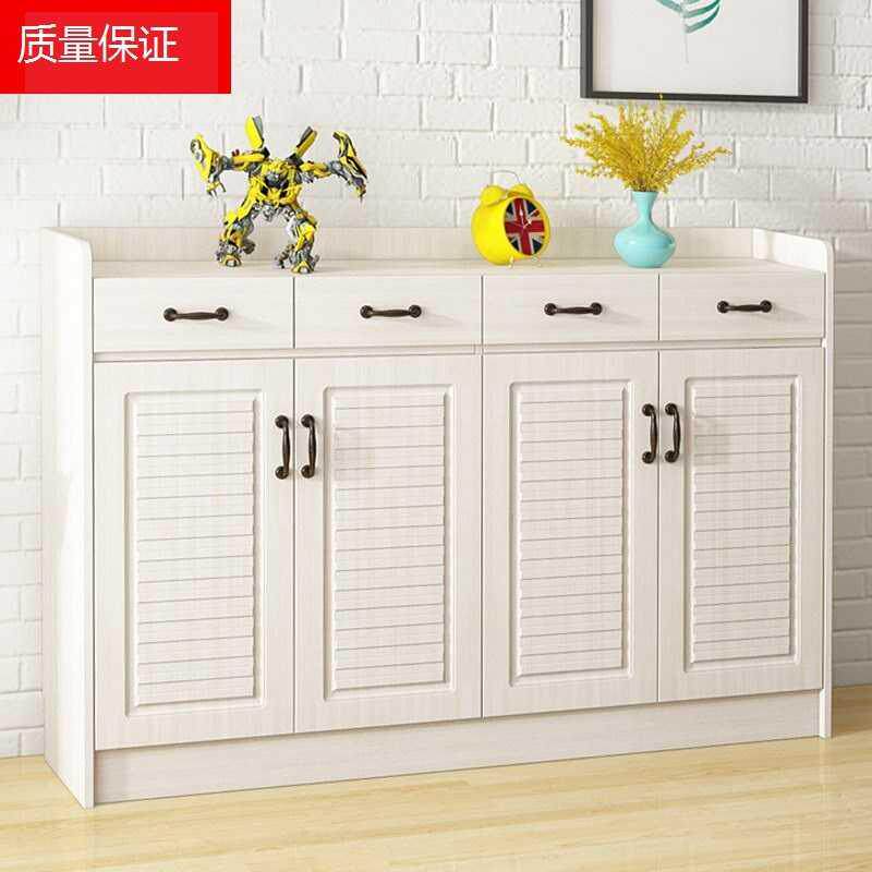New ultra - thin shoe cabinet mask closet simple modern solid wood locker Living - room shutter shoe cabinet large capacity storage