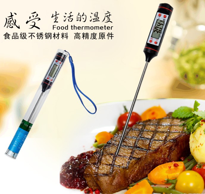 Home kitchen food thermometer oil thermometer milk powder meter liquid paste probe type TP101